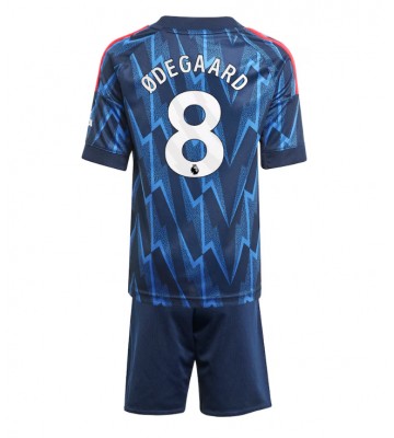 Arsenal Martin Odegaard #8 Udebanetrøje Børn 2025-26 Kortærmet (+ Korte bukser)